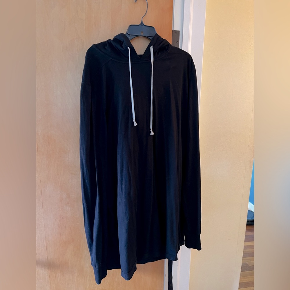 Rick Owens Drkshdw Black Pullover Hoodie